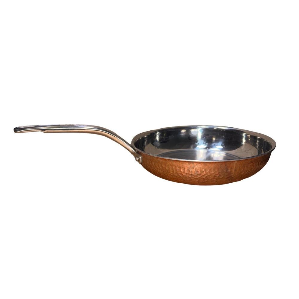 Lagostina Hammered Copper Clad Steel 10" / 26 cm Frying Pan